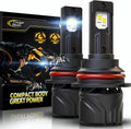 Cougar Motor 9007 Bulbs, HB5 Fog Lights 6500K White Non-Polarity 9007 Fog Bulb
