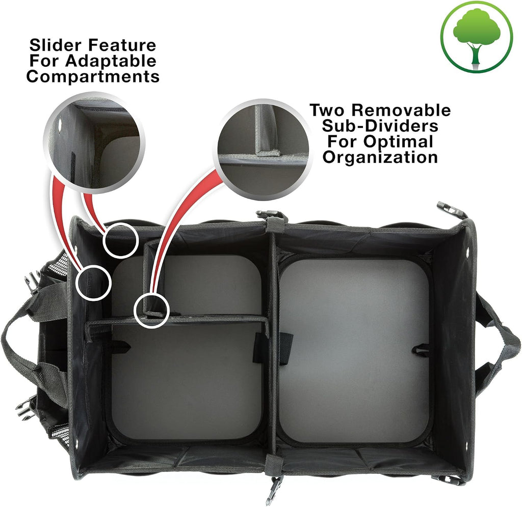 car trunk organizer for suv & truck cargo, view 9