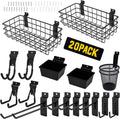 20-piece slatwall accessories organizer kit – heavy-duty wall, main product view