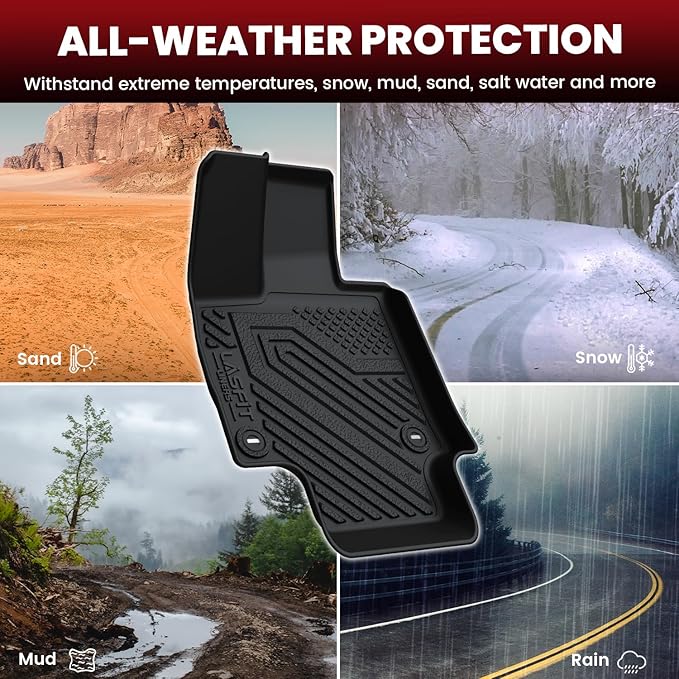 LASFIT Floor Mats&Trunk Mat for Toyota Venza 2021-2025 All Weather TPE Mats - Image 7