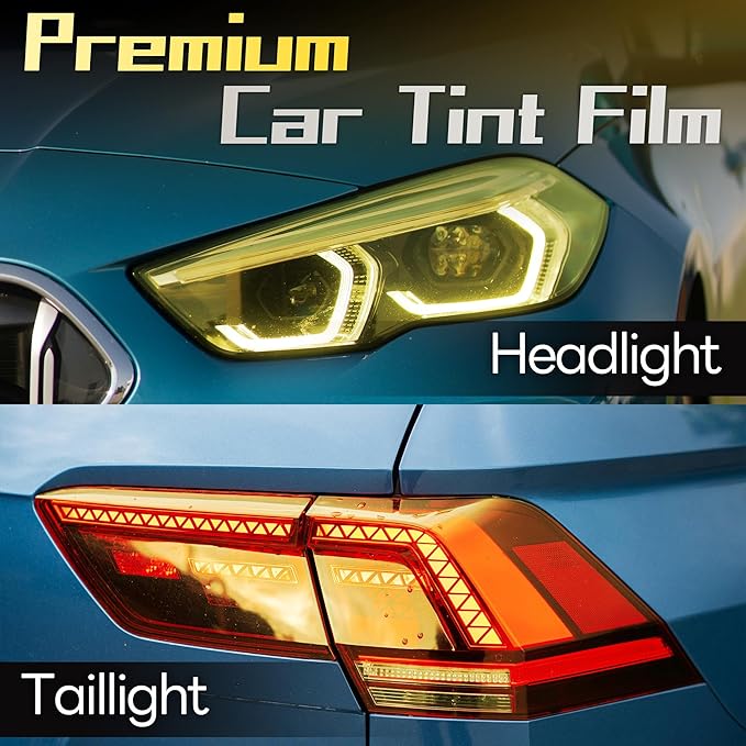Lypumso 16 x 60 Inches Headlight Taillight Car Tint Vinyl Film, Self Adhesive - Image 3