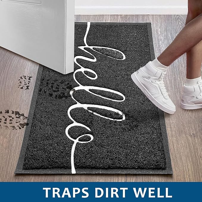 EARTHALL Funny Hello Mats Outside/Inside 48"x32", Front Door Mat Outdoor - Image 3