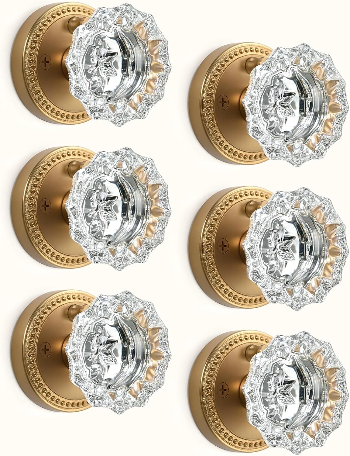 asidrama 6 pack champagne bronze privacy crystal door, main product view