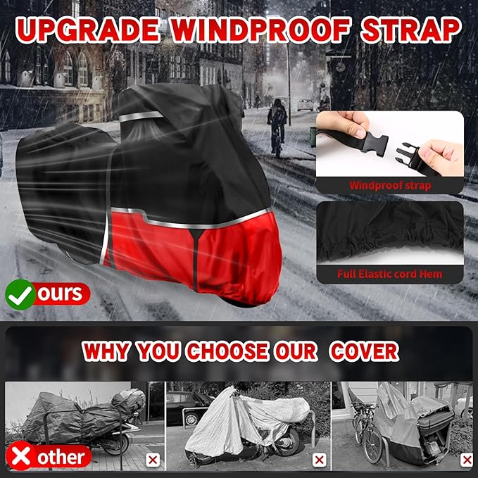 420D Motorcycle Cover Suitable for Kawasaki Ninja 400 500 650 Z900 Zx6r Models - Image 3