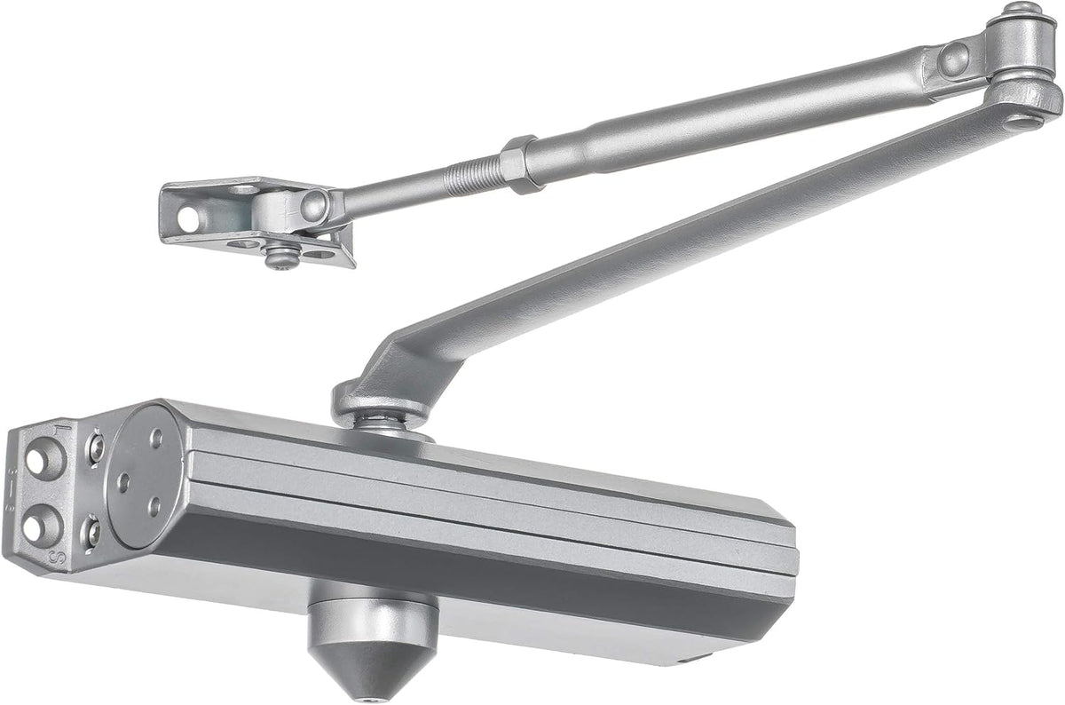 dynasty 1614 series door closer, sprayed aluminum, spring, main product view