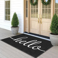 EARTHALL Funny Hello Mats Outside/Inside 71"x47", Front Door Mat Outdoor