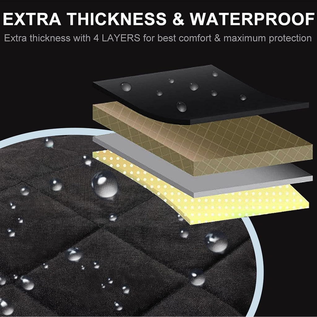 asfrost dog seat cover cars trucks suvs, thick showing dimensions