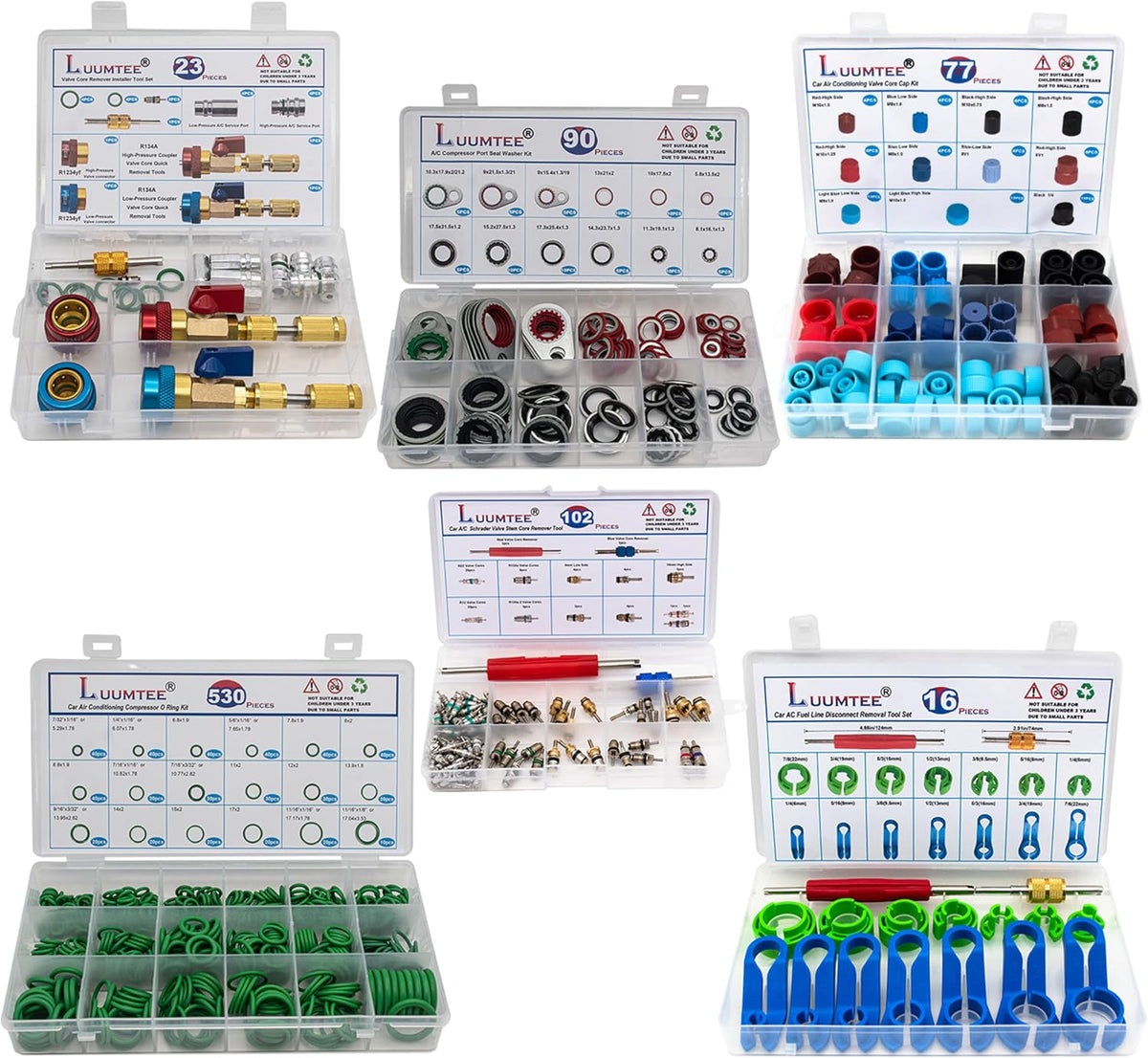 6 sets car a/c repair kits for r12, main product view