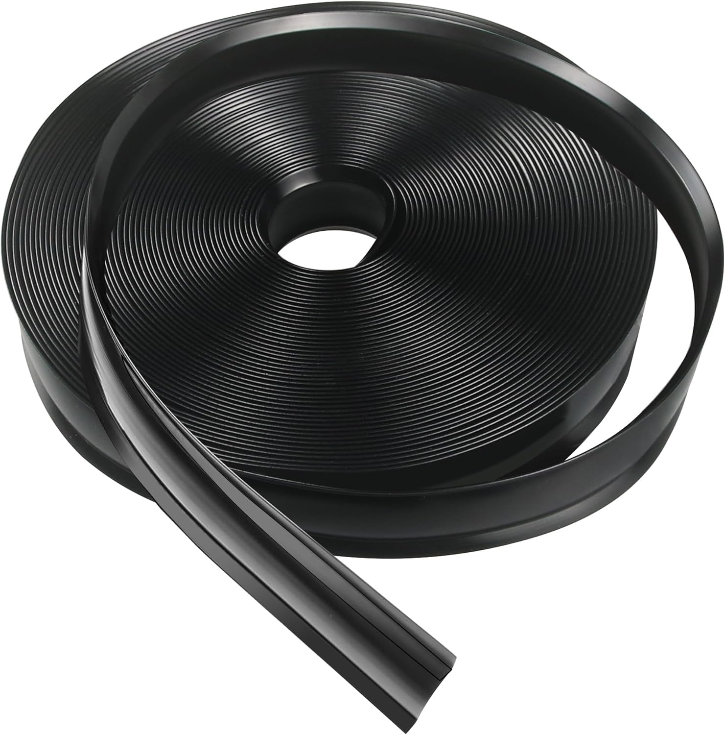 1 Inch RV Trim Molding Insert | 50FT UV-Resistant RV Weather Stripping Exterior | Heavy Duty Black Vinyl Rubber Molding Screw Cover Trim for Camper & Trailer Roof Edge Gutter