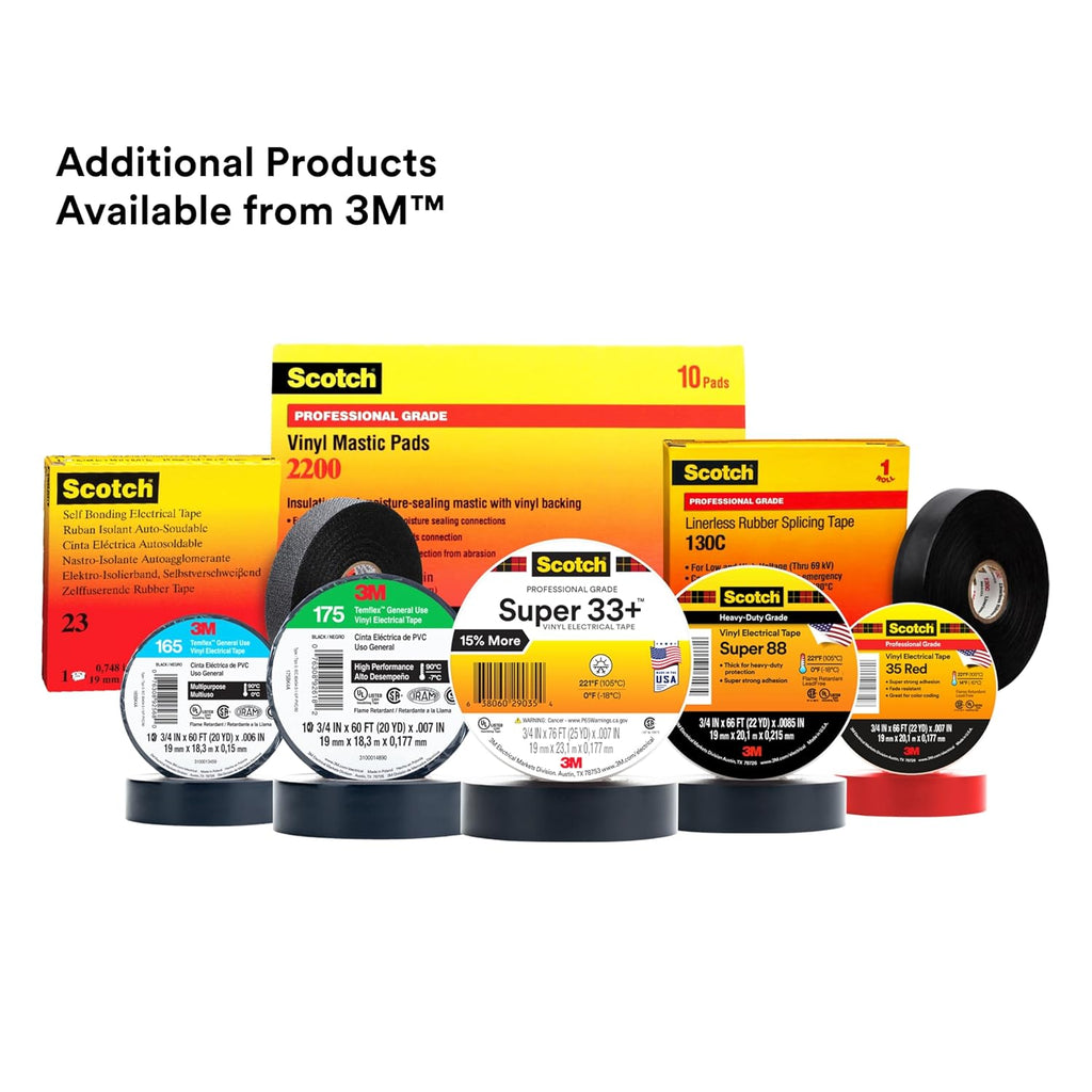3m scotch electrical tape super 88, 3/4 in, package contents