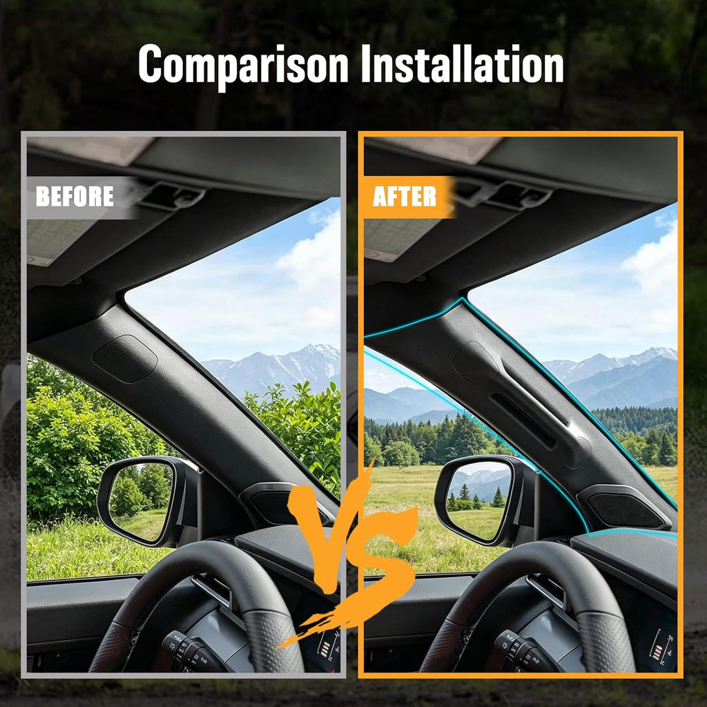Driver Side A-Pillar Grab Handle Compatible with 2024 2025 2026 Toyota Tacoma Gen 4th, OEM-Style Texture, Matches Passenger Side, Easy Installation