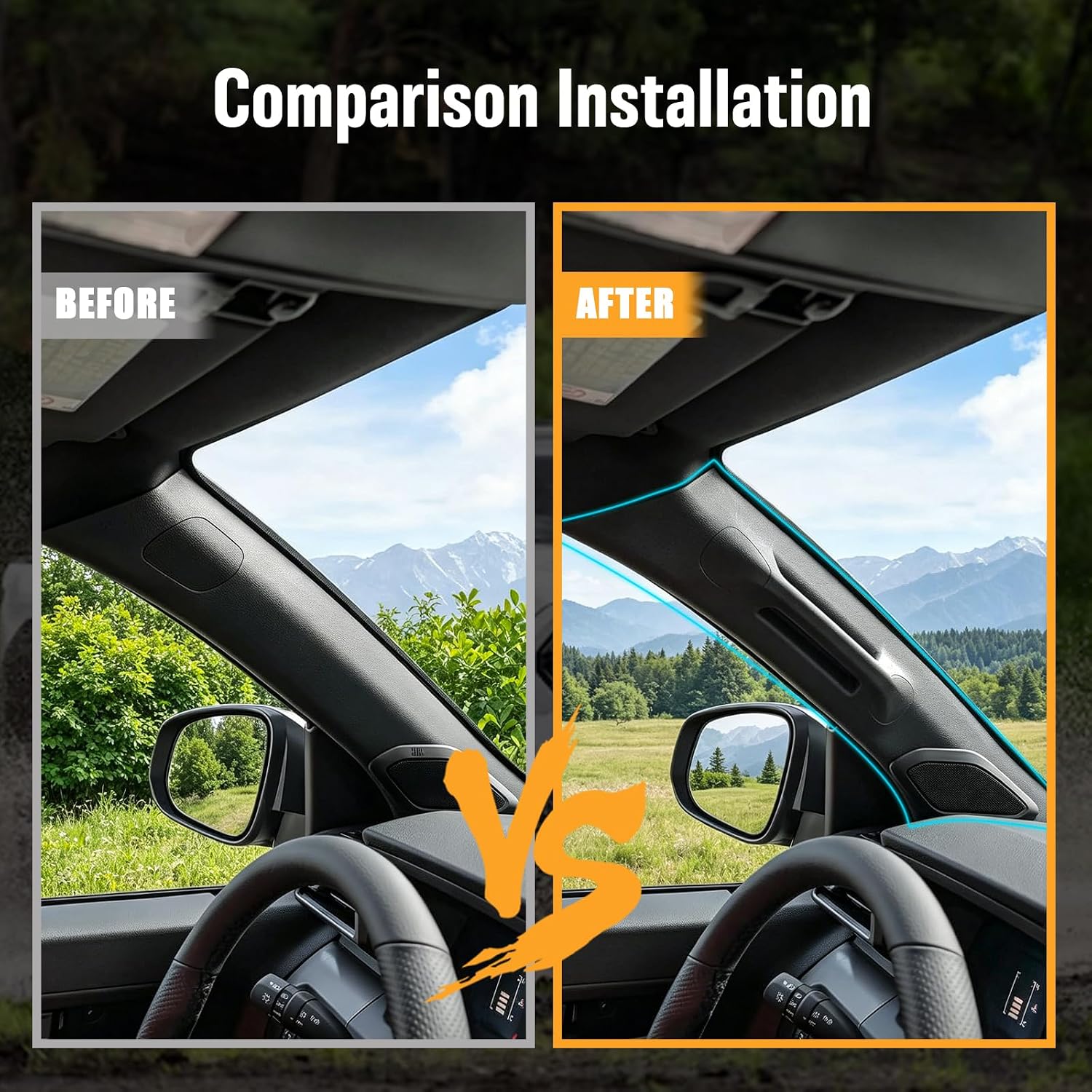 Driver Side A-Pillar Grab Handle Compatible with 2024 2025 2026 Toyota Tacoma Gen 4th, OEM-Style Texture, Matches Passenger Side, Easy Installation