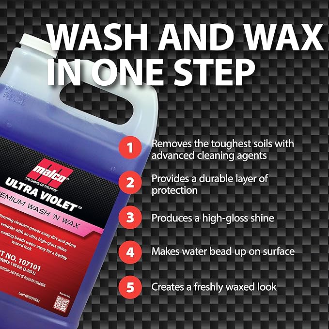 Malco Ultra Violet Premium Wash'n Wax – Best 2-in-1 Car Wash and Wax/Cleans and - Image 4