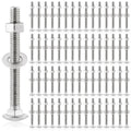 zonon 100 sets 1/4-20 x 2-1/2" carriage bolts, main product view