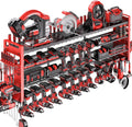 49.8" power tool organizer wall mount,holds 18 cordless, main product view