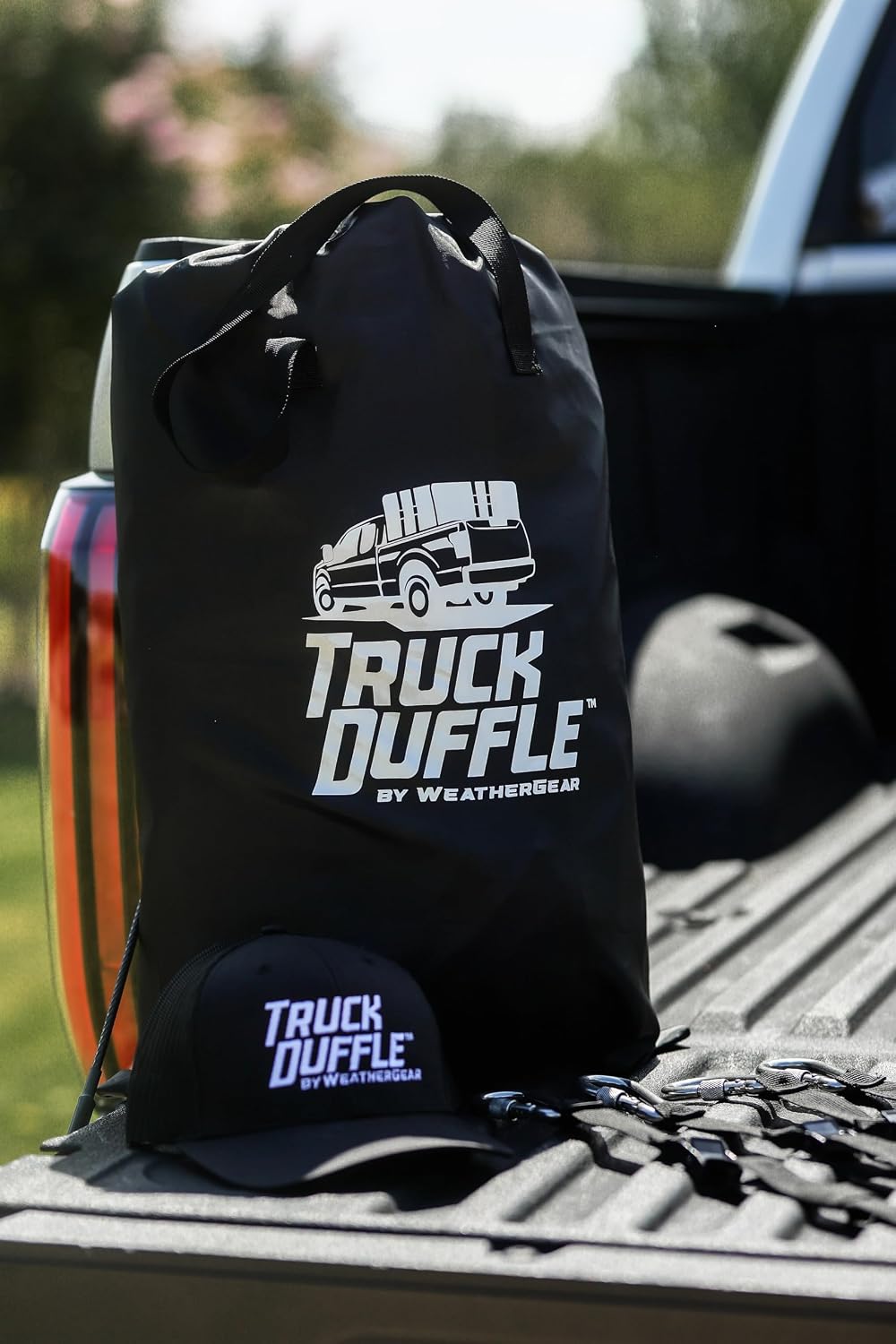 TruckDuffle Truck Bed Storage Bag – Expands Up to 85 Cu Ft – Weatherproof Cargo Organizer – Waterproof Heavy-Duty Soft-Shell Material – Alternative to Tonneau Cover – Fits Compact to Heavy Duty Beds