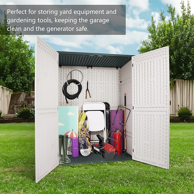 Outdoor Storage Cabinet, 52 Cu ft Resin Storage Box - Image 2