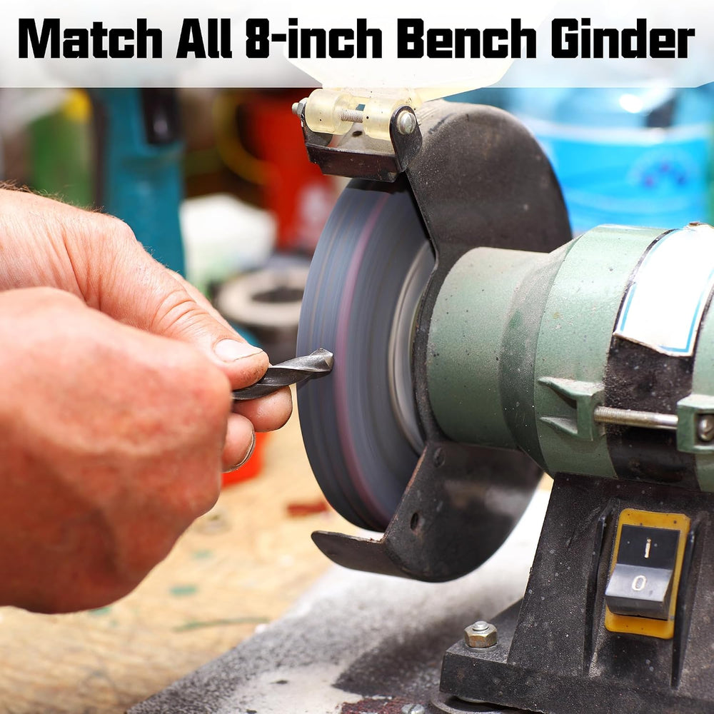 CBN Grinding Wheel 8 Inch, 320 Grit Bench Grinder Wheel 5/8 Arbor