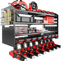 Power Tool Organizer Wall Mount, Metal 4 Layer Heavy Duty Metal Power Tool