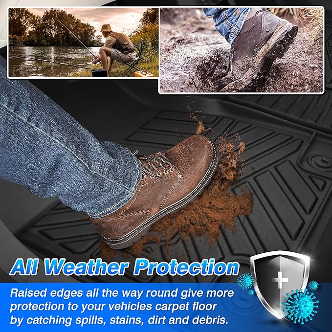 Cartist Floor Mats Compatible for 2015-2025 Ford F-150/ F150 Lightning - Image 3
