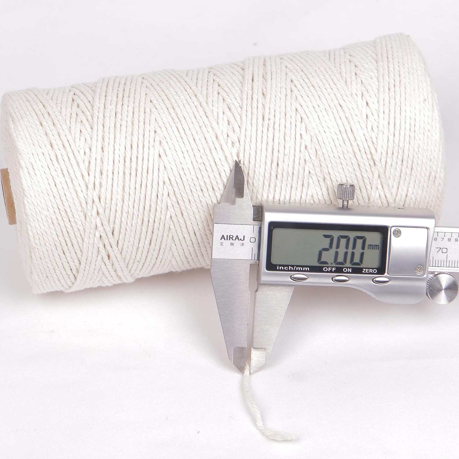 328ft Butchers Cotton Twine String 2mm Cooking Twine Food Safe for Bakers, Meat and Roasting, Gift Wrapping, Crafting & Knitting