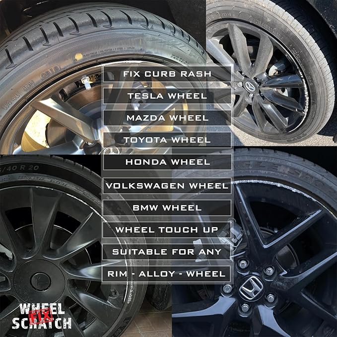 Silver Rim Touch Up Paint Kit, Car Wheel Scratch Repair Kit, Wheel Touch Up - Image 3