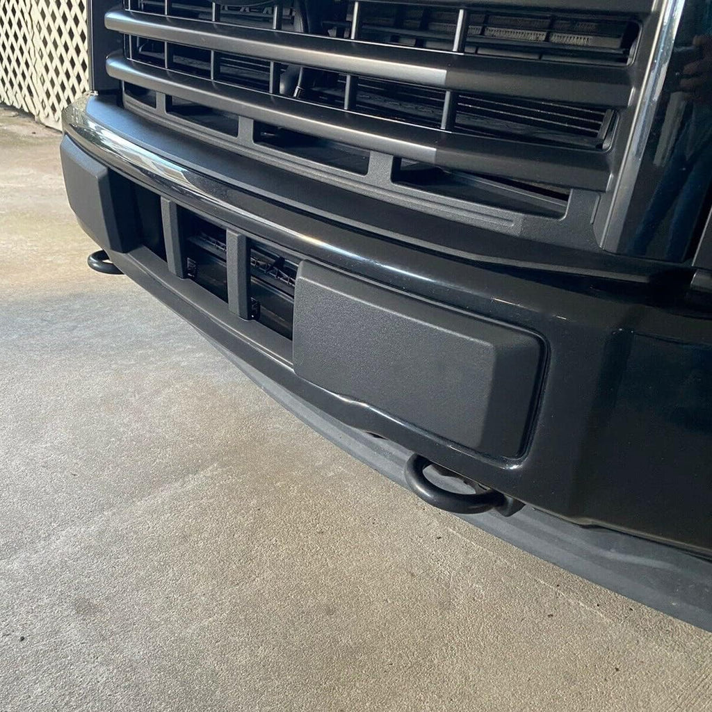 ECOTRIC Lower Grille Compatible With 2015-2017 Ford F-150 F150 Front Bumper Lower Grille Trim Panel Black Replacment for FL3Z-17E810-CA FO1044110