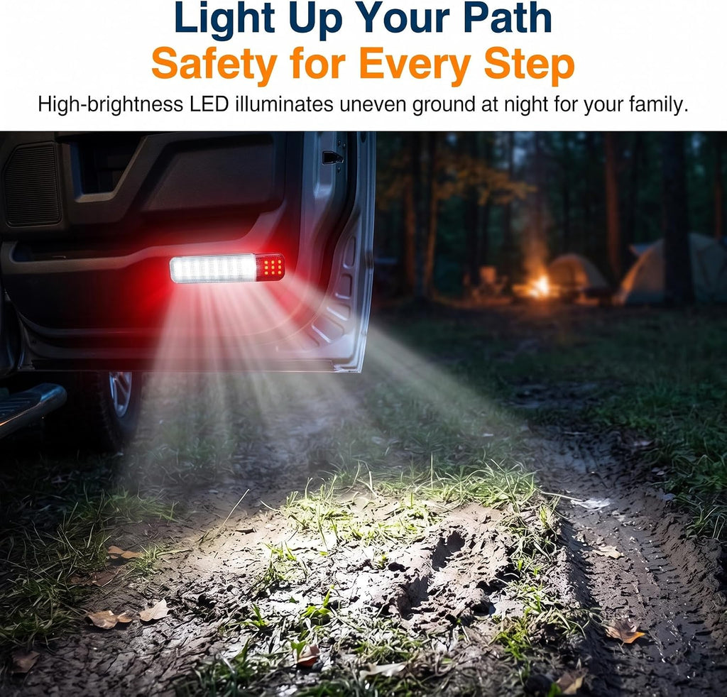 2 PCS Car Door Lights, Super Bright LED Interior Courtesy Light, No Delay Safety Warning Reflector Lamp Assembly, Compatible with Chevy Silverado Tahoe Avalanche Yukon Escalade Hummer (White)