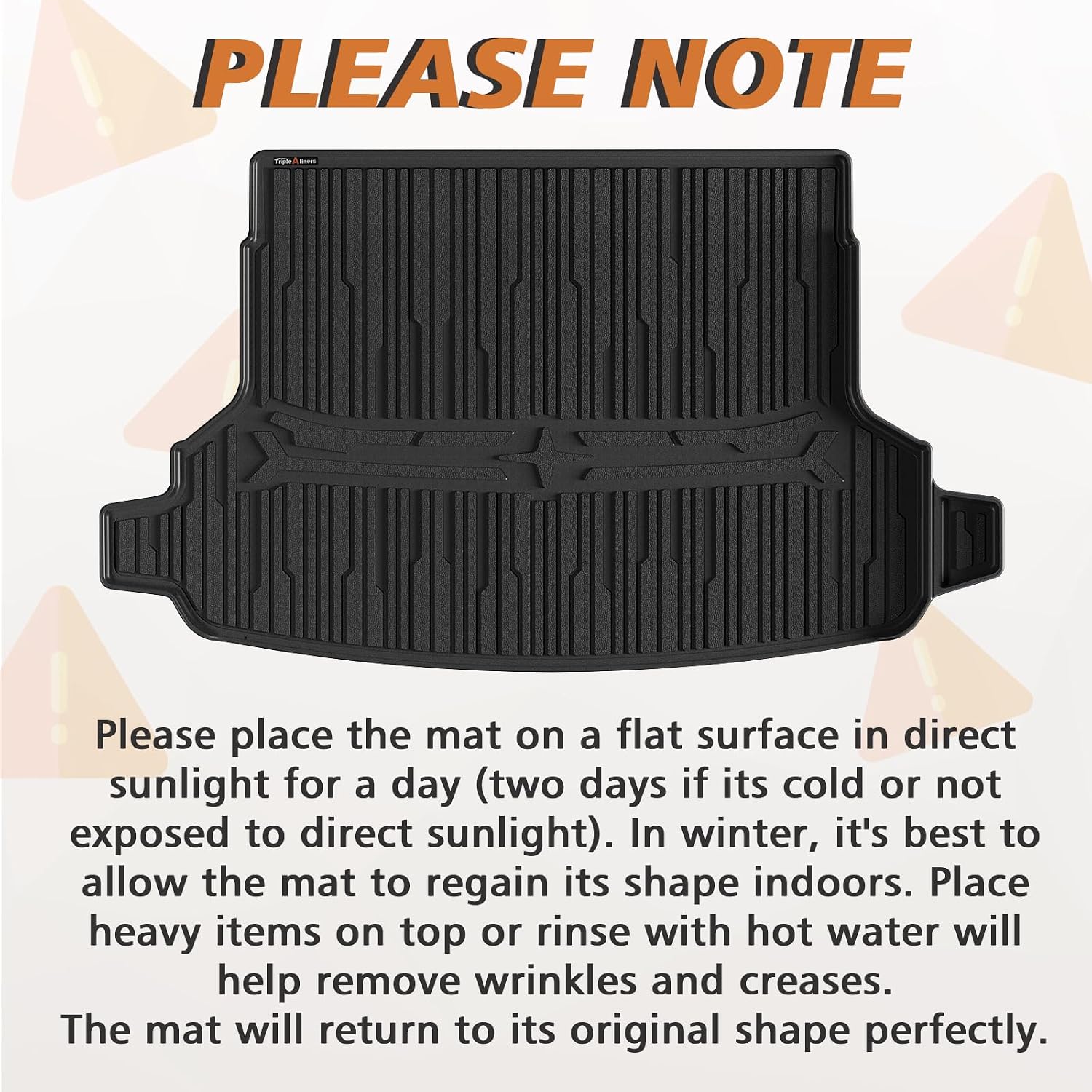 TripleAliners Trunk Mat Compatible with 2025 2026 Subaru Forester Touring/Sport/Limited/Base/Premium Models Accessories Protector Mat TPE All-Weather Odorless Anti-Slip Waterproof Liner Not Fit Hybrid