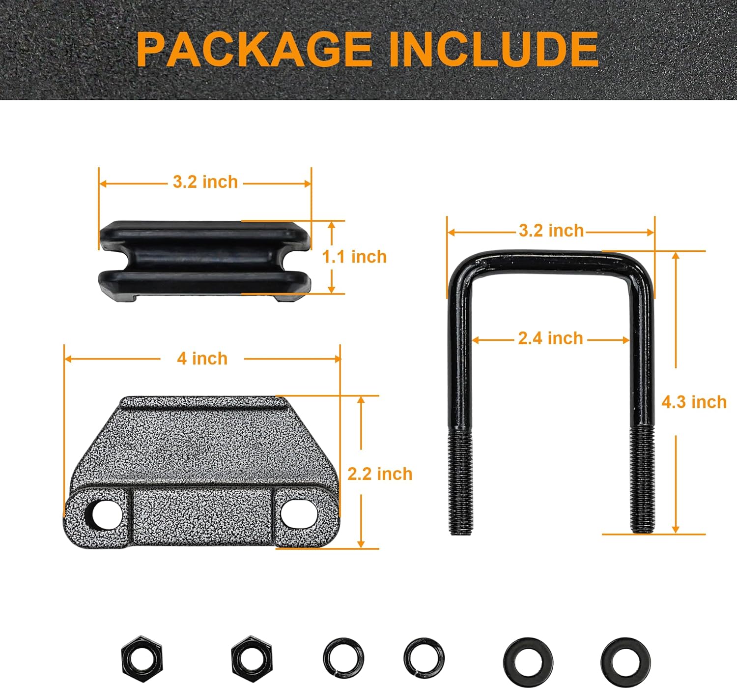 Autekcomma Anti Rattle clamp Hitch Tightener, Stabilizer for 2" Trailer Hitches, Anti-Rust Triple Protective Rubber Isolator, Reduce Movement & Noise, for Bike Rack, Matte Black Hitch