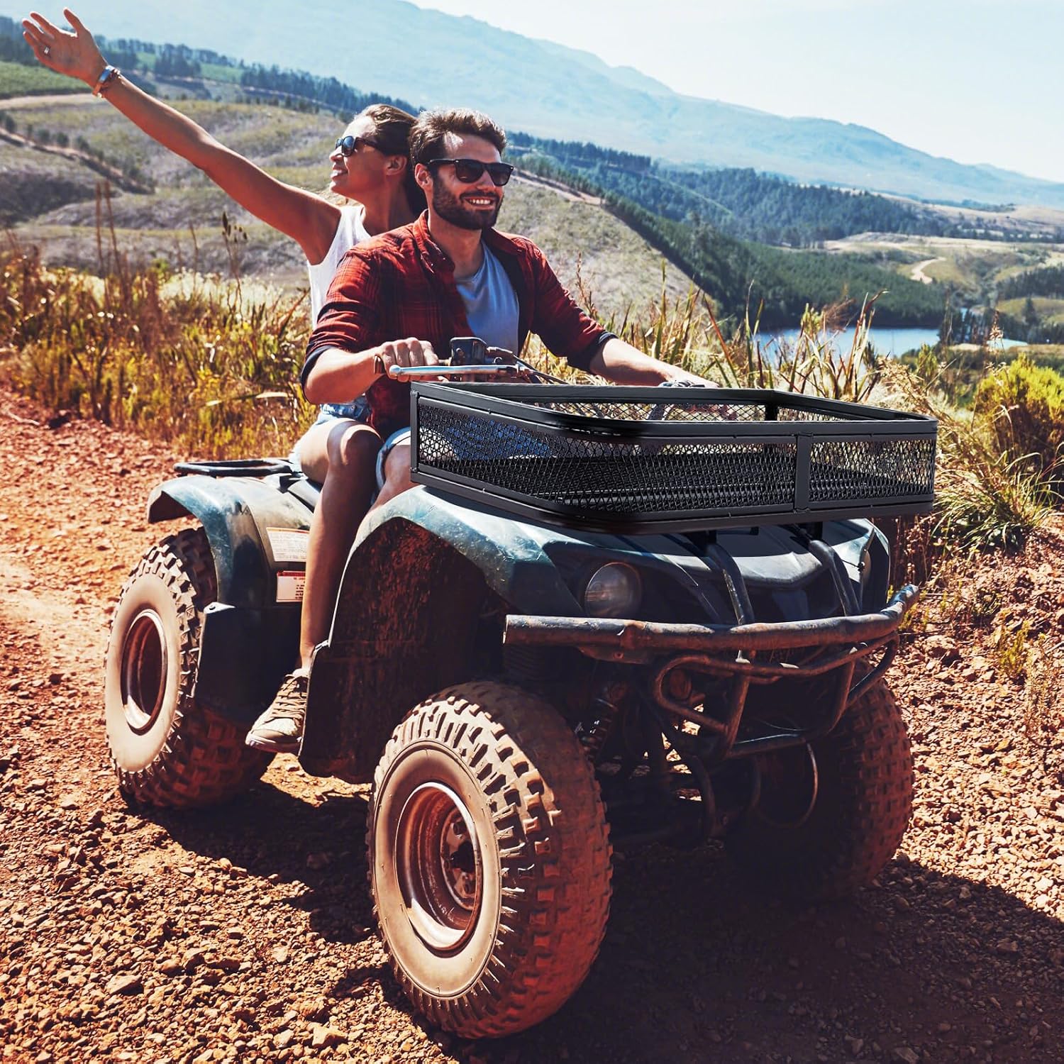 ATV Front Loading Basket | Luggage rack basket, 92 x 44 x 16.5 cm