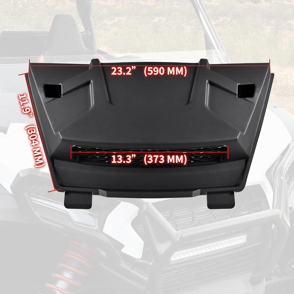 Front Turbo Hood Scoop for Polaris RZR XP 1000/XP4 1000 2024-2025 Accessories, Black Sport Air Intake Kit with Large Vent, Fast Heat Dissipation Durable Polypropylene Material