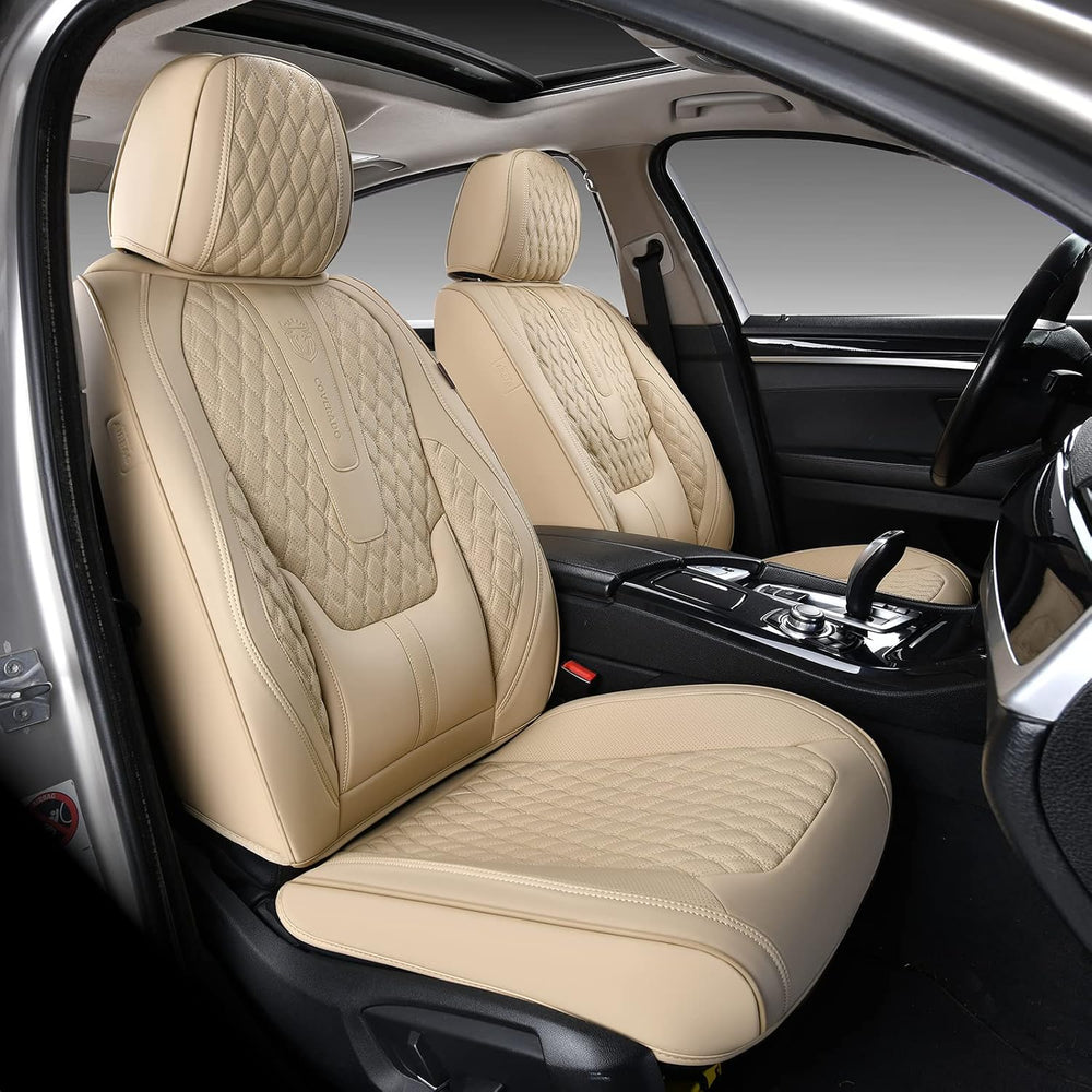 Coverado Front Seat Covers, Car Seat Covers Front Seats, Nappa Leather Seat C...