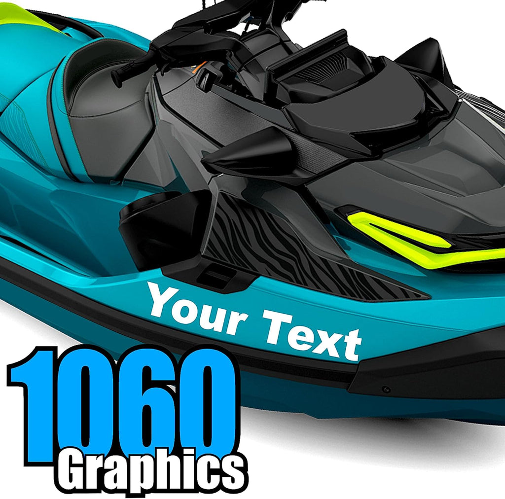 Custom Vinyl Boat Numbers & Letters (Two Decals)