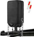 RV Electric Tongue Jack Cover with D Rings - 600D Oxford Fabric Universal Trailer Electric Tongue Jack Protective - Heavy-Duty Waterproof Hitch Cover for Outside RV Parts Camper Accessories