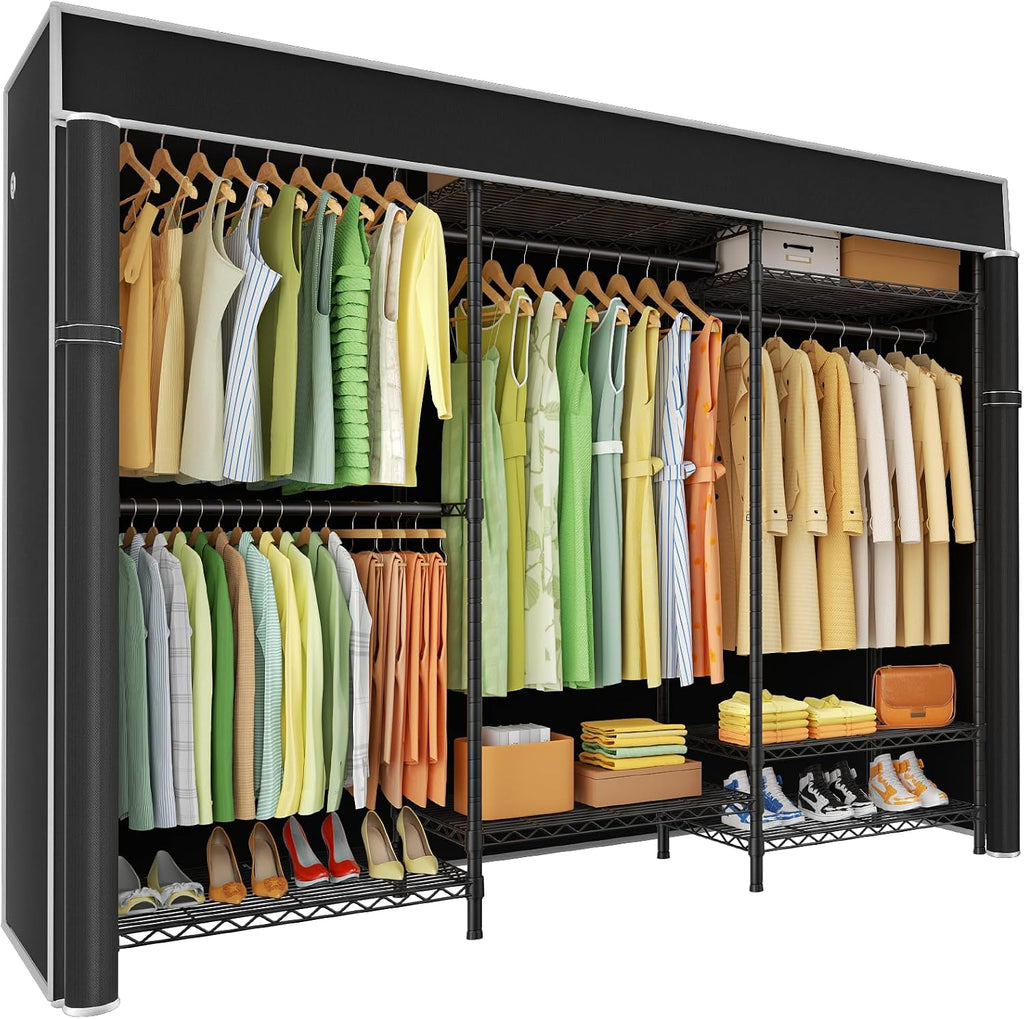 ulif e13c heavy duty closet organizer system，freestanding clothing, main product view