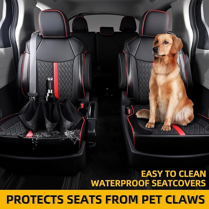 Custom Fit Sienna Seat Covers for Toyota Sienna LE, XLE 2021-2025 3-Row - Image 4