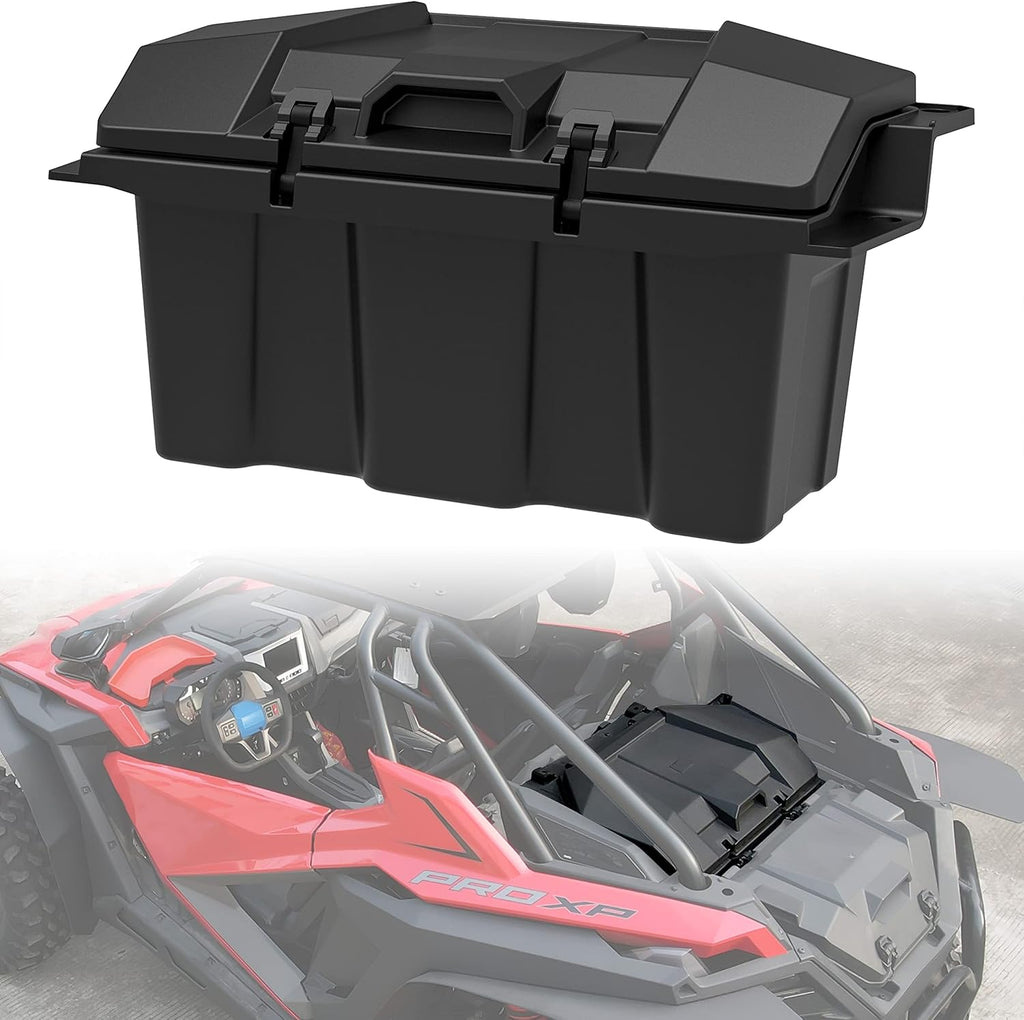 SAUTVS UTV 73QT Cargo Box for RZR PRO XP/RZR Turbo R/PRO S 2020-2026, Forward Poly Water Resistant 73 QT Forward Cargo Storage Box Accessories, Replace #2883751