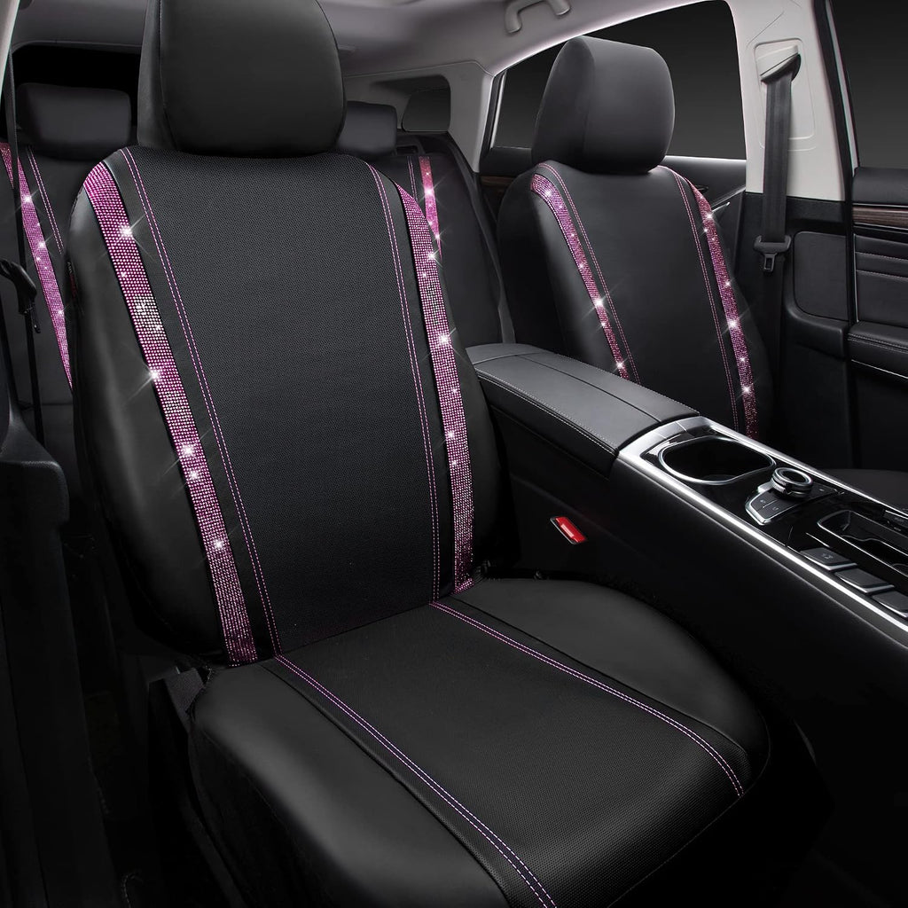 car pass bling diamond car seat covers full shown in use