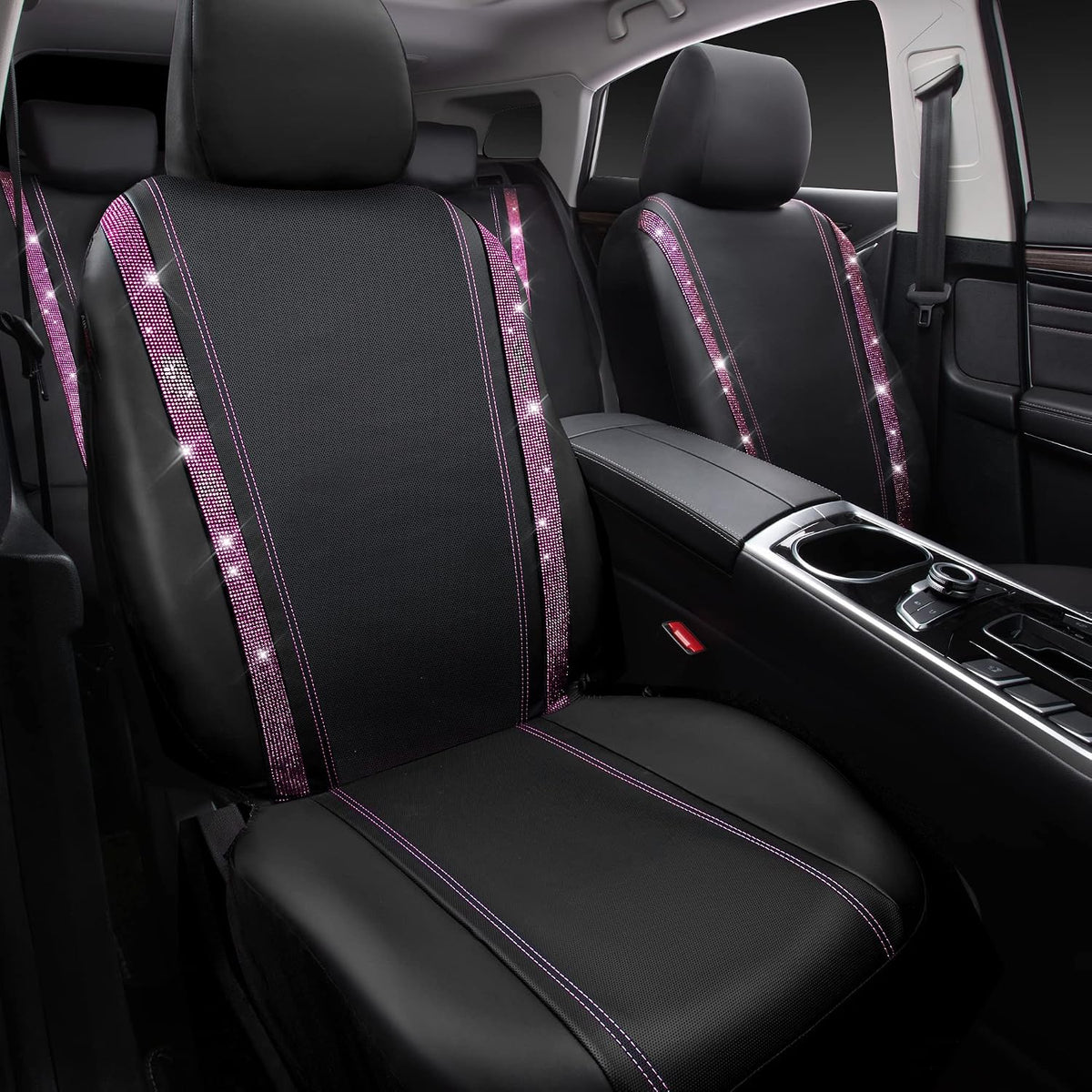 car pass bling diamond car seat covers full shown in use