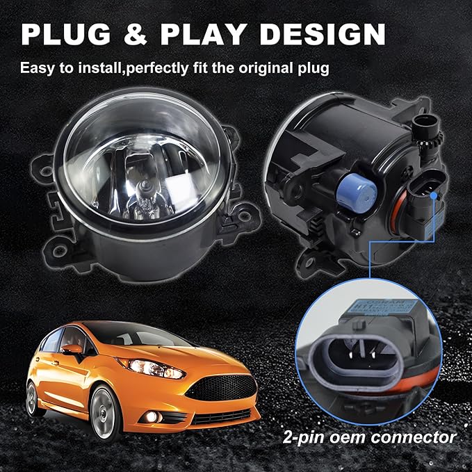 Fog Light Lamp Assembly Replacement 4F9Z-15200-AA Compatible - Image 4