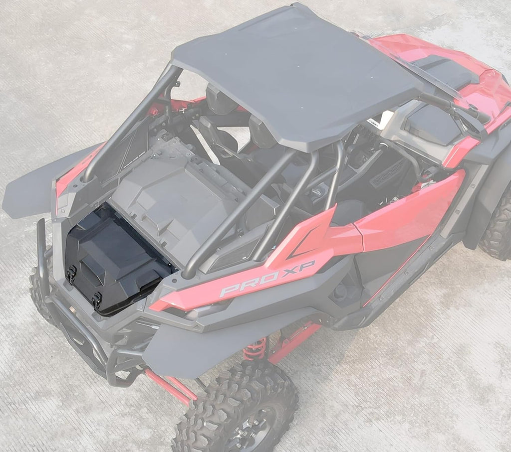 SAUTVS UTV Rear Cargo Box for RZR PRO XP/Turbo R 20-26, Poly Water Resistant 42 QT Rear Cargo Storage Box for Polaris RZR Turbo R/RZR PRO S PRO XP 2020-2026 Accessories, Replacement OEM #2883752