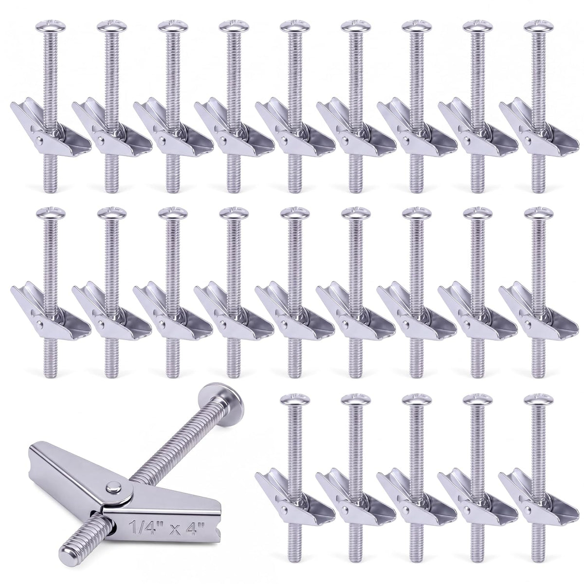 1/4" x 4" toggle bolts, heavy duty spring, main product view