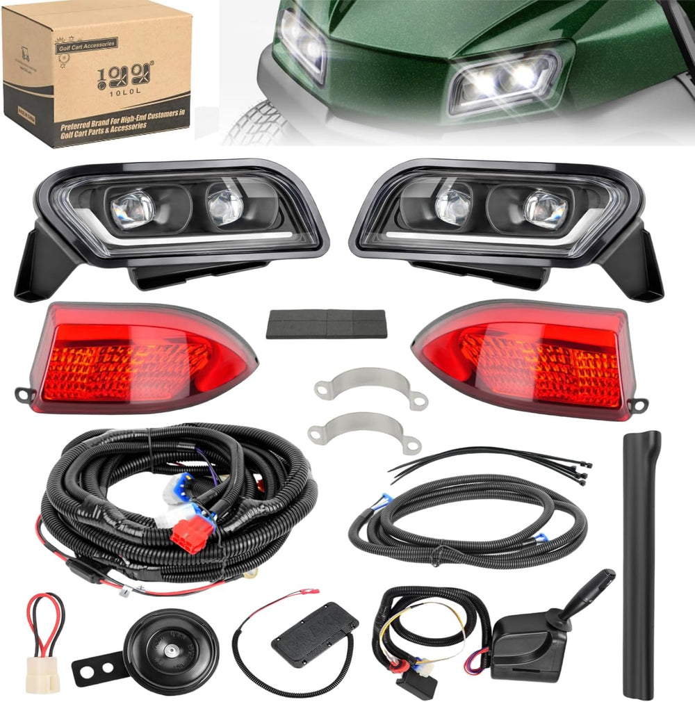10L0L Golf Cart Light Kit for Club Car Tempo with Turn Signals 12V/36V/48V