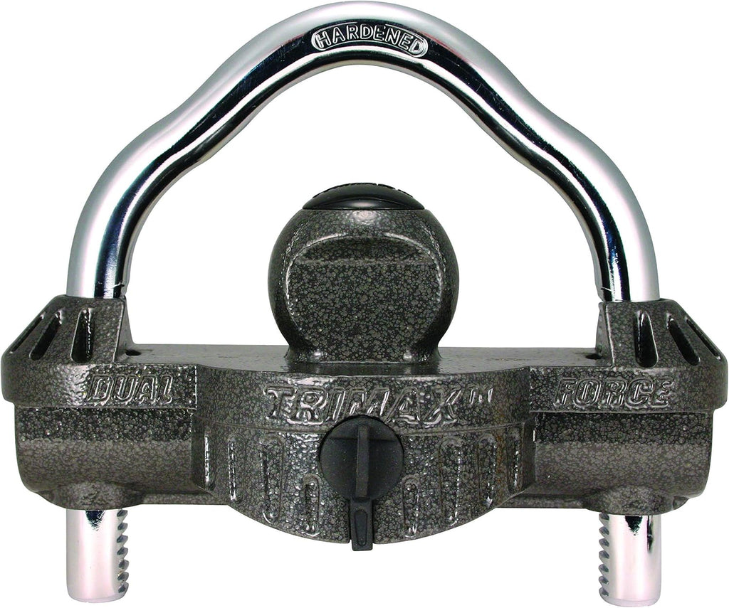 Trimax Premium Universal Die Cast Unattended Trailer Lock, Huge 9/16" Dia. Shackle UMAX50, Clam Packaging