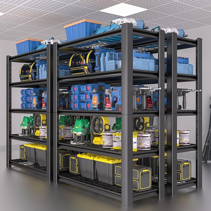 5-Tier Heavy Duty Garage Shelving Unit - Image 7