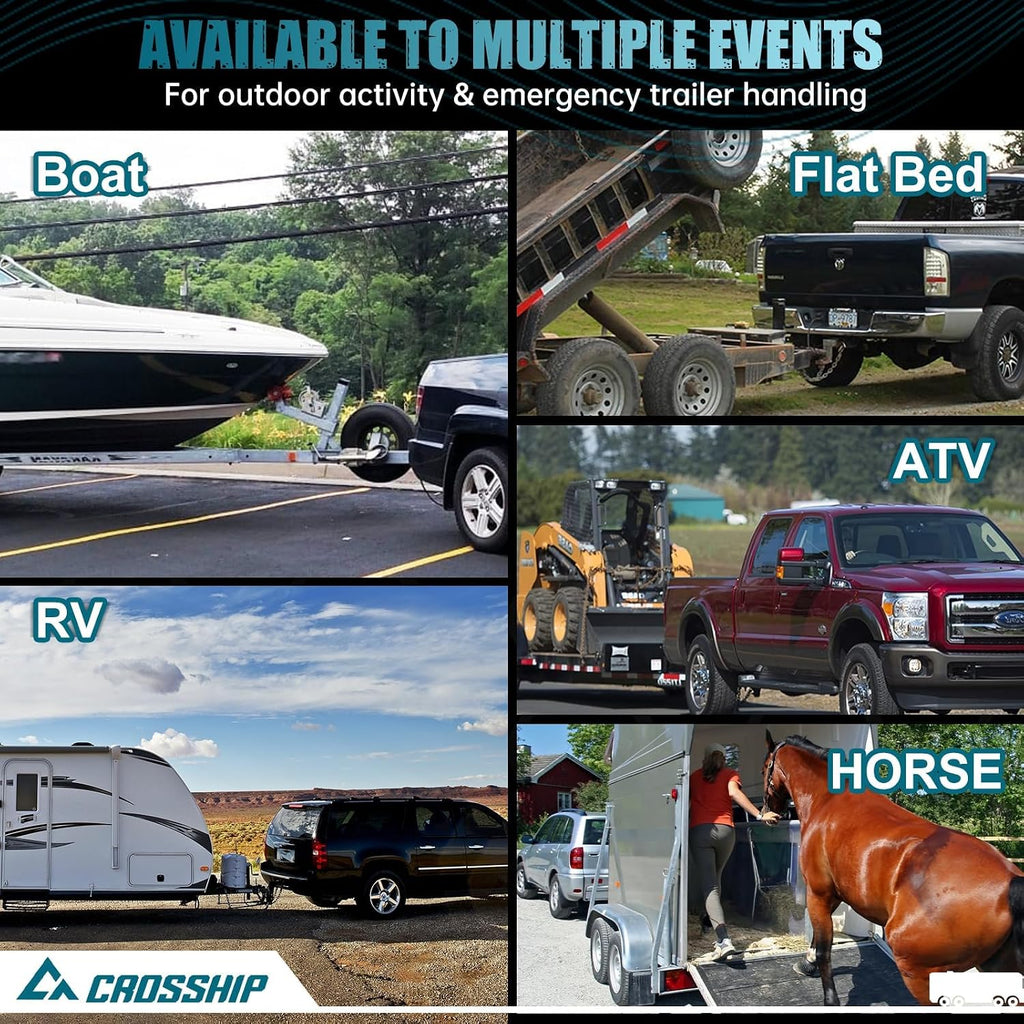 Adjustable Trailer Hitch - Heavy Duty Aluminum Drop Drawbar Hitch - Fits 2.5" Receiver, 6" Drop/Rise with 2" & 2-5/16" Solid Dual Balls 18,500 LBS GTW- for Truck, SUV, RV
