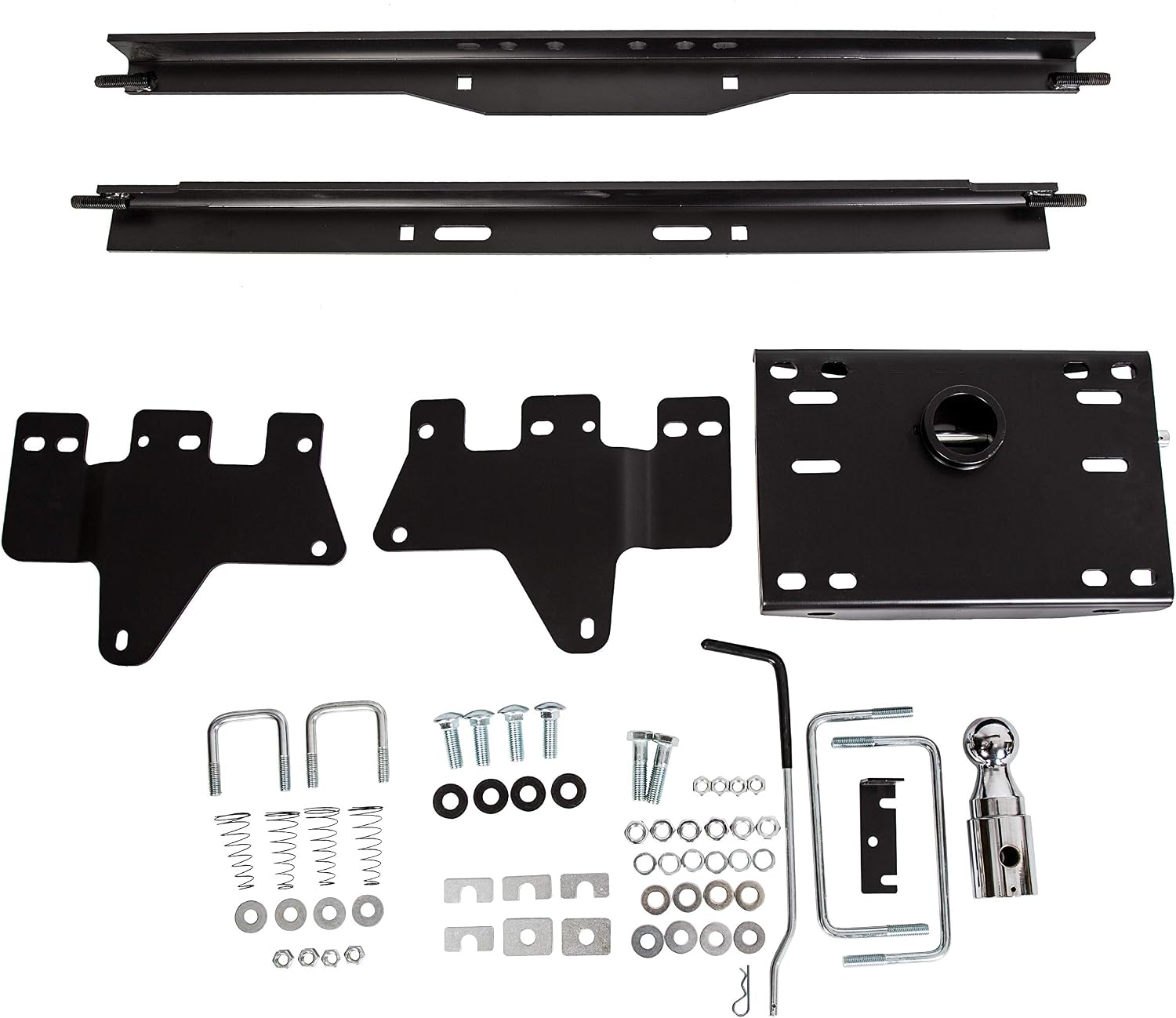 ECOTRIC Complete Underbed Gooseneck Trailer Hitch Compatible with 1999-2010 Silverado Sierra GMC 2500 HD 3500 HD -You Will Receive Multiple Packages