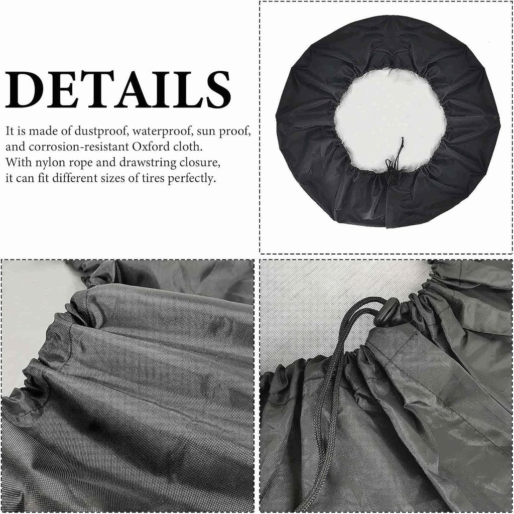 Deer American Flag Fishing Wildlife Oxford Spare Tire Cover for Jeep Trailer RV SUV Truck Wheel,Fit Overall Wheel Diameter 28inch