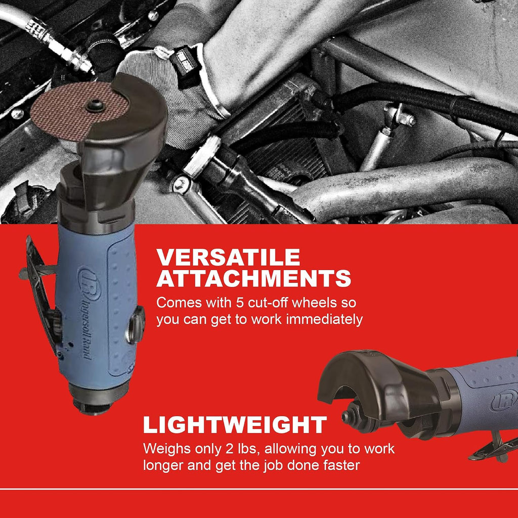 ingersoll rand 426 air reversible cutoff tool, close-up detail